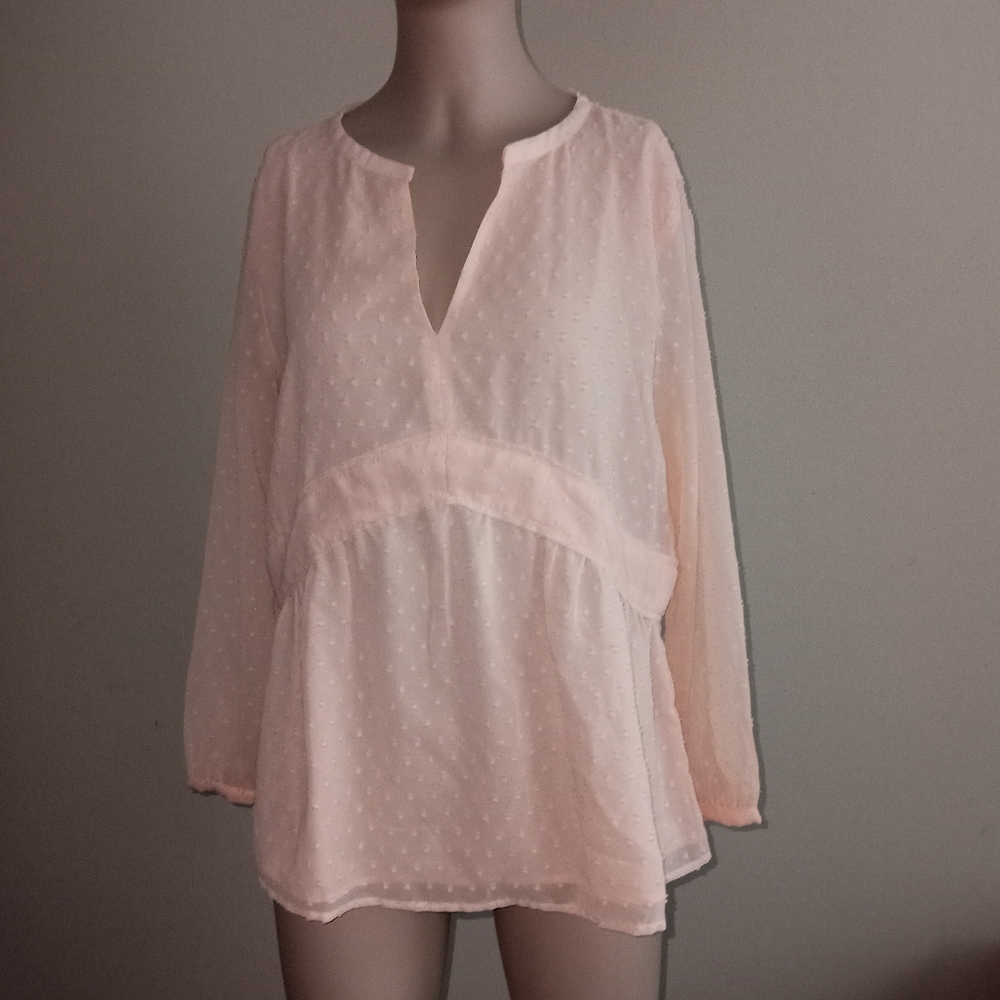 ANN TAYLOR LOFT sheer top size extra small